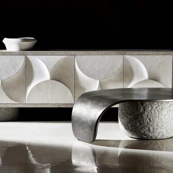 Bernhardt Furniture Lunula-Kaori Resin, Concrete, and Wood Finishes