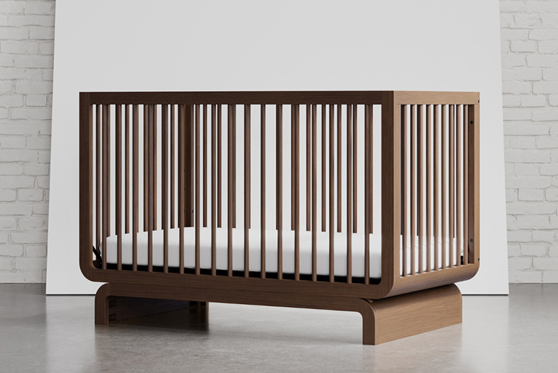 Santorini Deluxe 5-in-1 Convertible Crib with Toddler Guardrail 2